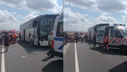 Plan Roșu de Intervenție după un accident între un autocar și un camion în județul Călărași. Mai multe persoane au fost rănite