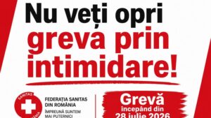 Federația SANITAS: Au început deja presiunile asupra angajaților. Nu vă lăsați intimidați!
