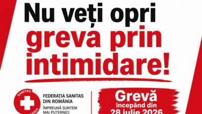 Federația SANITAS: Au început deja presiunile asupra angajaților. Nu vă lăsați intimidați!