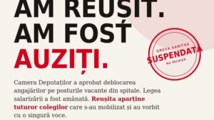 Consiliul Național Sanitas a decis SUSPENDAREA grevei generale