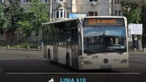 Linia 610 va avea un traseu modificat începând de sâmbătă