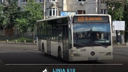 Linia 610 va avea un traseu modificat începând de sâmbătă