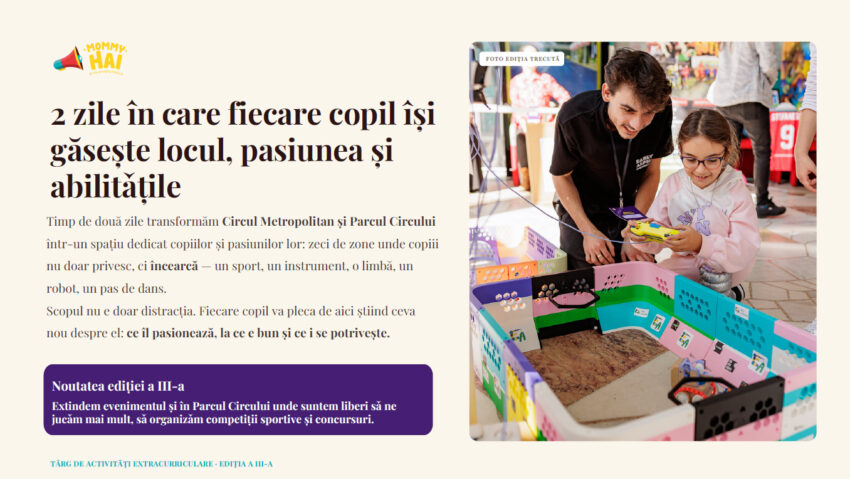 Activități gratuite pentru copii în București, pe 26 și 27 septembrie. Sport, artă, robotică și multe altele