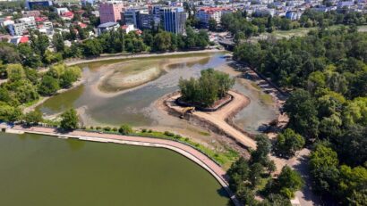 Au început lucrările de reabilitare a Parcului Herăstrău. Prima etapă vizează consolidarea malurilor lacului