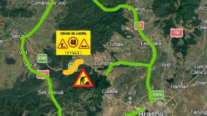 Restricții de circulație pe DN1, între Perșani și Vlădeni, timp de aproximativ trei săptămâni