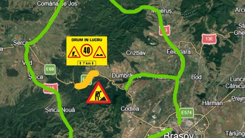 Restricții de circulație pe DN1, între Perșani și Vlădeni, timp de aproximativ trei săptămâni