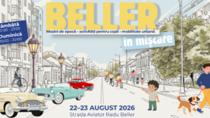 Strada Aviator Radu Beller devine pietonală în weekend. Automobile de colecție, activități pentru copii și expoziții