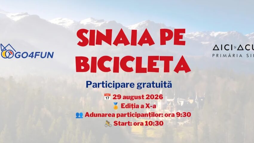 Sâmbătă are loc a zecea ediție a turei “Sinaia pe bicicletă”