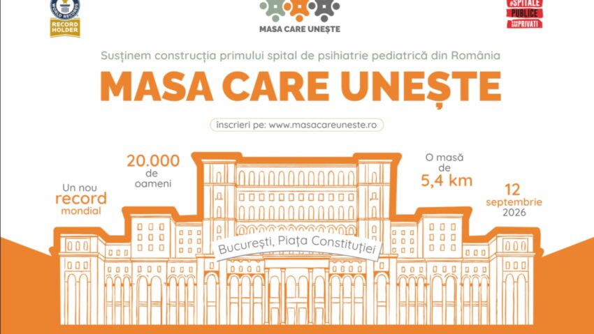 20.000 de bucureșteni, așteptați la o masă de 5,5 kilometri: Eveniment istoric pentru Guinness World Records și primul spital de psihiatrie pediatrică
