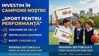 Vouchere pentru tinerii sportivi din Sectorul 5!
