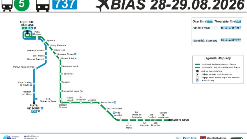 Linii de transport adaptate pentru un acces facil la BIAS 2026!