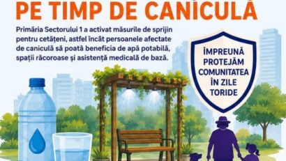 Sector 1: Puncte de prim ajutor şi spaţii pentru răcorire pe perioada caniculei