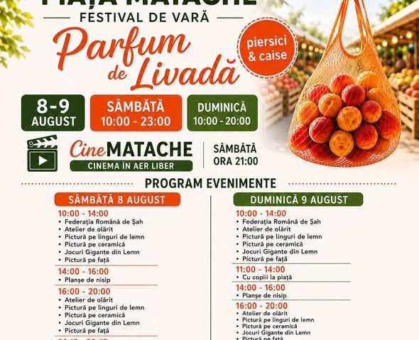 Primăria Sectorului 1: Festivalul “Parfum de livadă”, în weekend în Piaţa Matache
