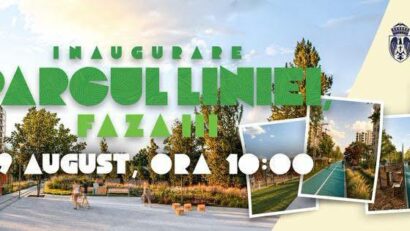 Parcul Liniei se extinde: noua zonă dintre Lujerului şi Moineşti se deschide mâine