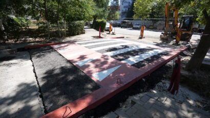Prima trecere supraînălțată din Sectorul 2 a fost amenajată pe strada Lunca Bradului