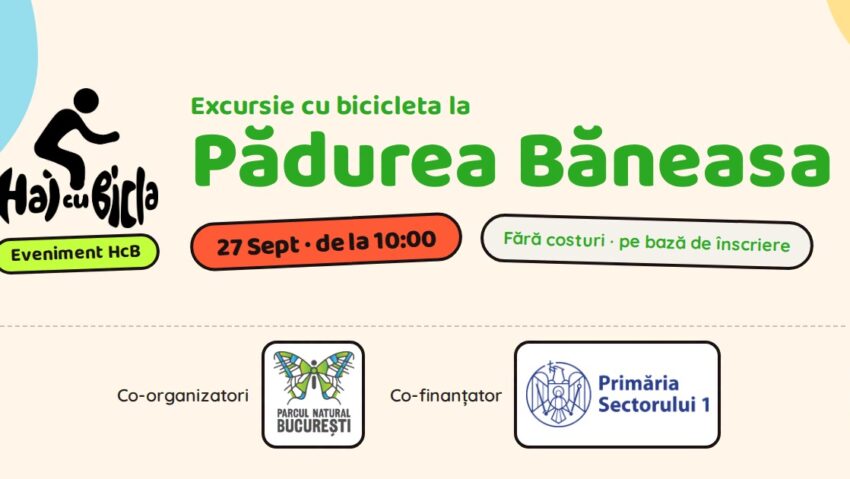 Excursie cu bicicleta la Pădurea Băneasa!