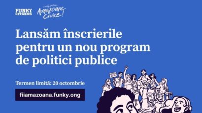 Amazoane Civice 2026: Funky Citizens caută 50 de tineri pentru un program de politici publice