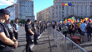 Jandarmeria Capitalei, precizări despre protestul din Piața Victoriei