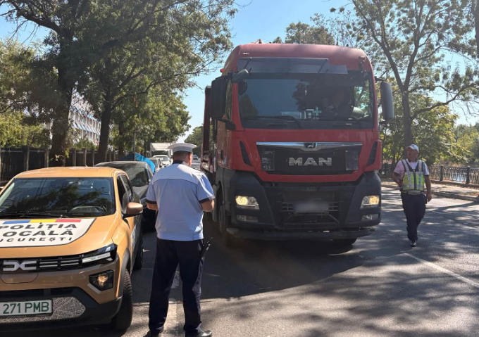 Controale pentru camioanele de mare tonaj în București