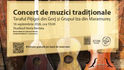 Concert de muzici tradiţionale, la Muzeul Naţional al Ţăranului Român