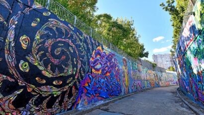 Festival de artă urbană, pe zidurile pasajului feroviar Lujerului