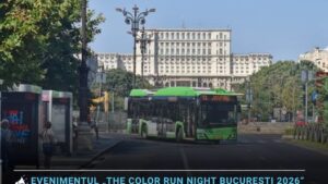 Evenimentul “The Color Run Night Bucureşti 2026” modifică sâmbătă opt linii de transport public