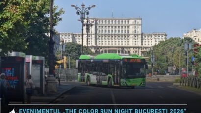 Evenimentul “The Color Run Night Bucureşti 2026” modifică sâmbătă opt linii de transport public