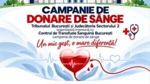 Campanie de donare de sânge la Tribunalul București