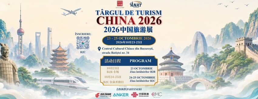 Târgul de Turism China 2026 se deschide vineri la Bucureşti