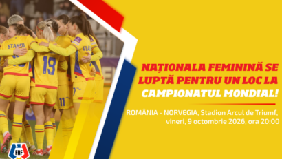 Naționala feminină a României joacă contra Norvegiei, meciul tur din prima rundă a play-off-ului de calificare la Campionatul Mondial