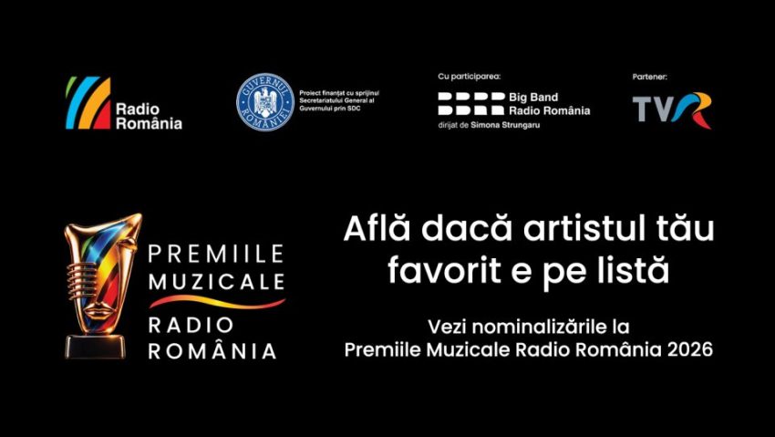 Lista nominalizaților la Premiile Muzicale Radio România 2026