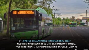 Maratonul Internațional 2026 modifică în weekend 33 de linii de transport