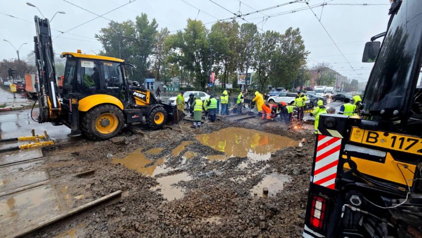 PMB: Lucrări de modernizare a intersecţiei Calea Rahovei-Şoseaua Progresul